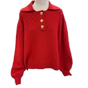 Red Tuckernuck Sweater-Texture Pattern